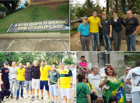 400 pessoas protestam em  #Divinópolis, contra corrupção, Renan, Maia. Em apoio a Lava Jato, Moro e intervenção militar